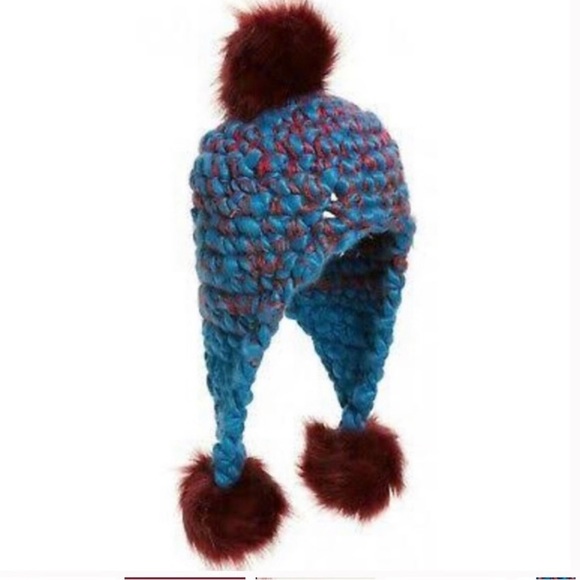 New✨Free People Snow Castle Trapper Hat- Moroccan Blue - Picture 6 of 8